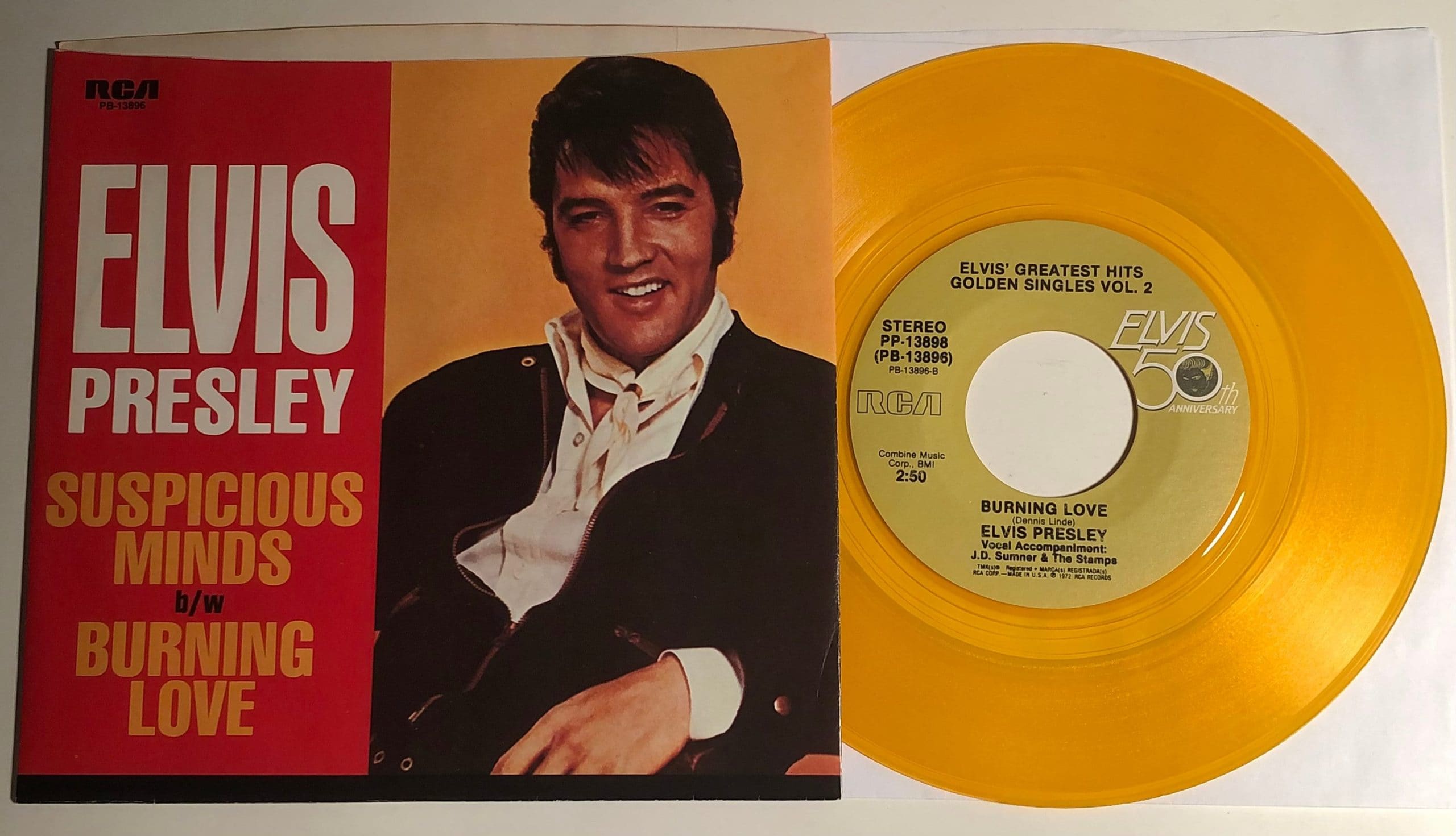 Elvis Presley / Suspicious Minds and Burning Love / RCA Gold - Etsy