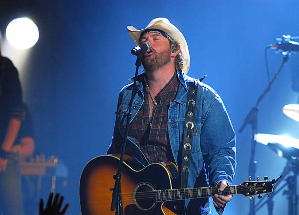 Toby Keith performs "High Maintenance Woman" during 2007 CMT Music Awards - Show at The Curb Event Center at Belmont University in Nashville,...